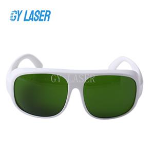 CE Certified IPL Safety Goggles 200 to 1800nm Protection White Frame Polycarbonate Lens