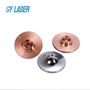 Copper Single Double Layer Laser Nozzle With Steps for Fiber Laser Cutting Machine